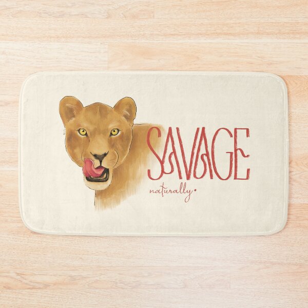 Item preview, Savage Naturally Lioness Wild Cat Illustration designed and sold by art-injoy.