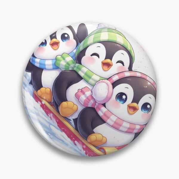 Artikelvorschau, Fröhliche Schlittenfahrten mit Pinguinen – Ein süßes Winterabenteuer. entworfen und verkauft von Lylysun.