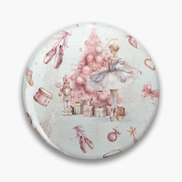 Item preview, Pink Nutcracker Christmas Pattern designed and sold by LouieVanille.