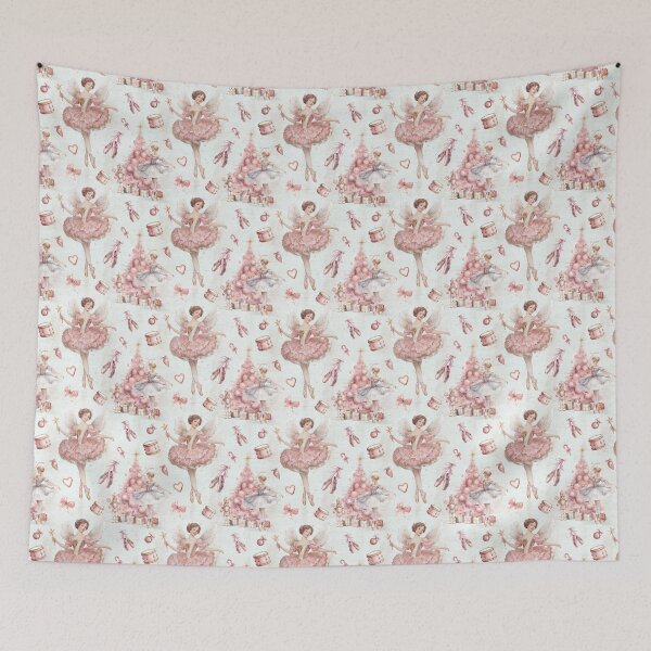 Item preview, Pink Nutcracker Christmas Pattern designed and sold by LouieVanille.