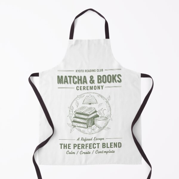 Item preview, Matcha And Books Ceremony The Perfect Blend designed and sold by LuminOrb.