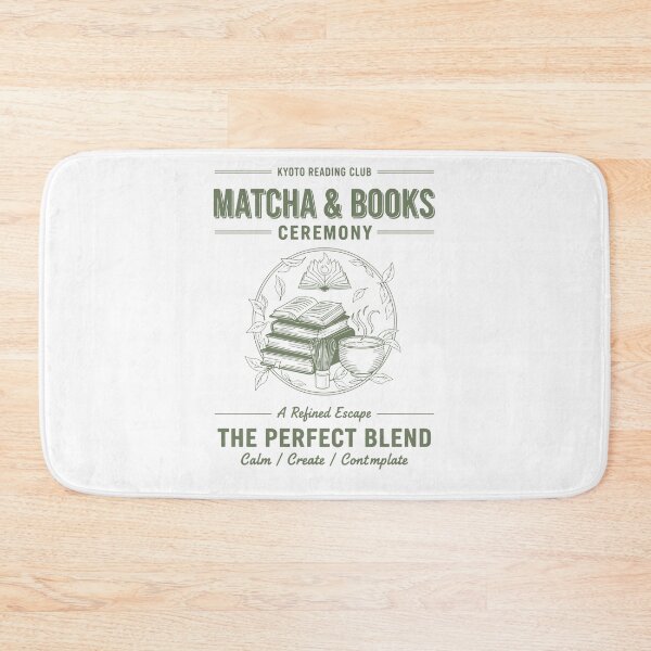 Item preview, Matcha And Books Ceremony The Perfect Blend designed and sold by LuminOrb.