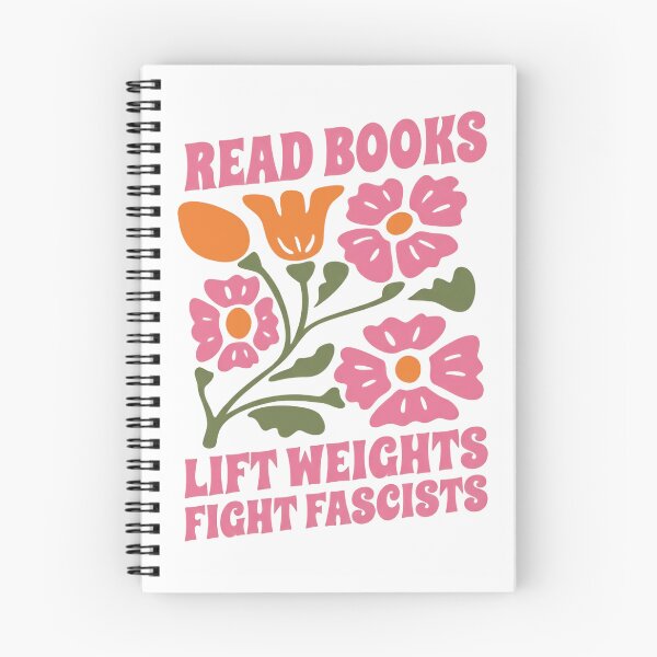 Item preview, Read Books Lift Weights Fight Fascists Reading Activist Anti Fascism designed and sold by SkeletonsDanger.