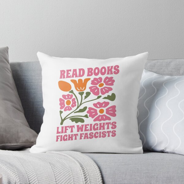 Item preview, Read Books Lift Weights Fight Fascists Reading Activist Anti Fascism designed and sold by SkeletonsDanger.