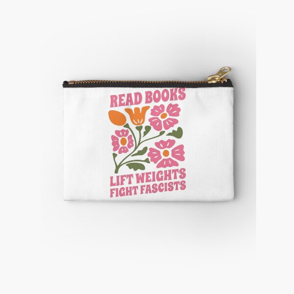 Item preview, Read Books Lift Weights Fight Fascists Reading Activist Anti Fascism designed and sold by SkeletonsDanger.