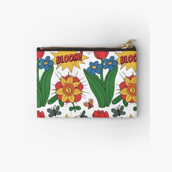 Item preview, Vibrant Comic Book BLOOM! Spring Floral Seamless Pattern designed and sold by Midnight Veil Designs.