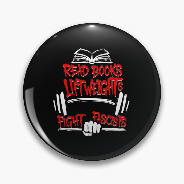 Item preview, Read Books Lift Weights Fight Fascists Anti Fascist College High School designed and sold by SkeletonsDanger.