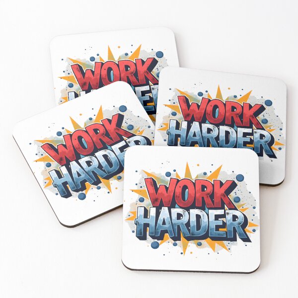 Item preview, Work Harder Graffiti Motivation Shirt designed and sold by Artisty Design.