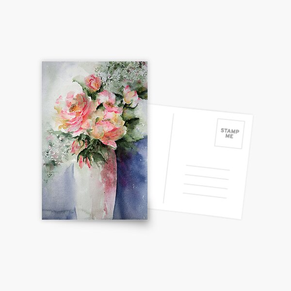 French Roses...... Postcard