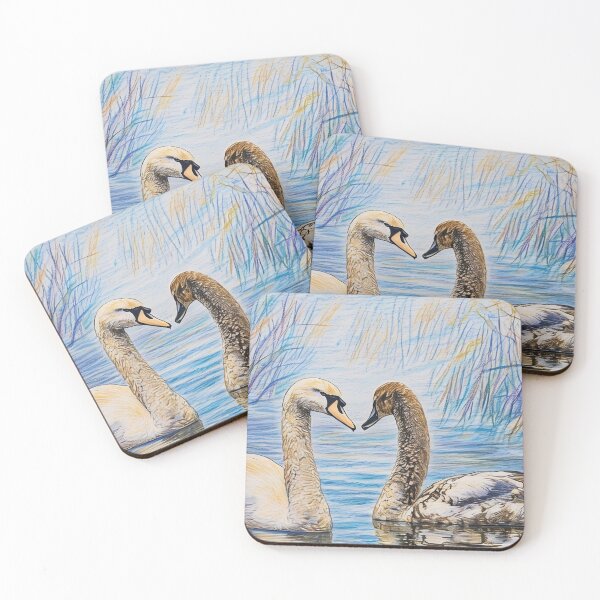 Item preview, Pair of Swans -Pencil Sketch designed and sold by tomorrowsart.