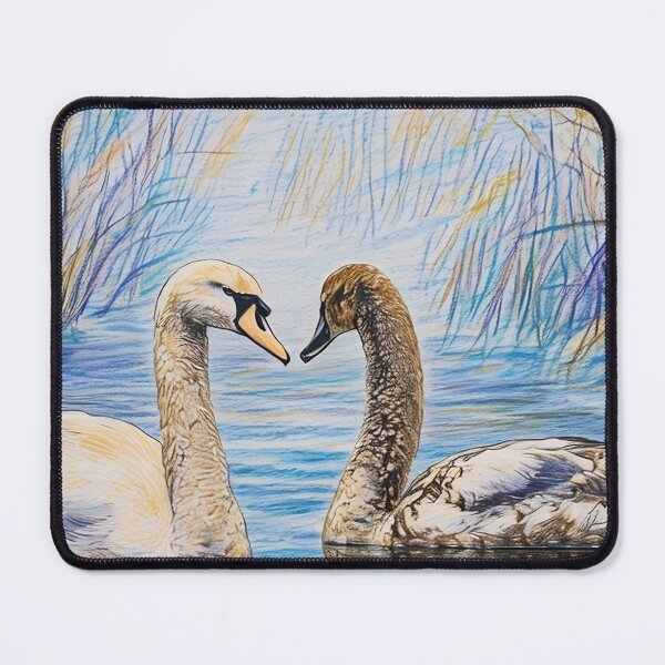 Item preview, Pair of Swans -Pencil Sketch designed and sold by tomorrowsart.