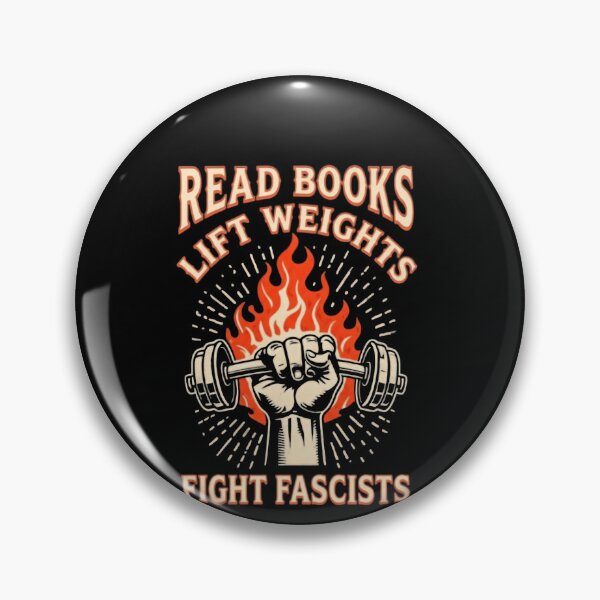Item preview, Read Books Lift Weights Fight Fascists Book Lover Activist Reading designed and sold by SkeletonsDanger.