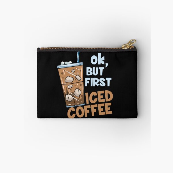 Item preview, Ok But First Iced Coffee Aesthetic Caffeine Addict Summer Drink Illustration designed and sold by Chaya Reid.