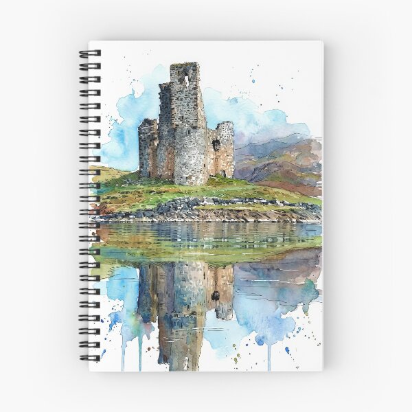 Item preview, Watercolour illustration of Ardvreck Castle, Highlands, Scotland designed and sold by davidelder.