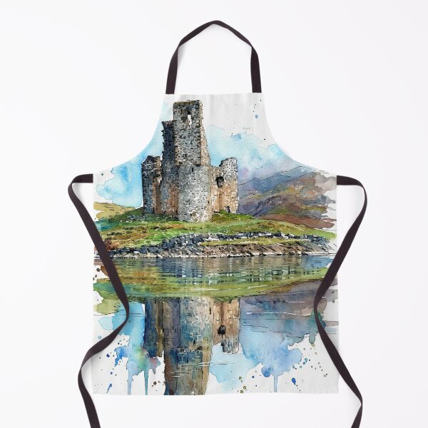 Item preview, Watercolour illustration of Ardvreck Castle, Highlands, Scotland designed and sold by davidelder.