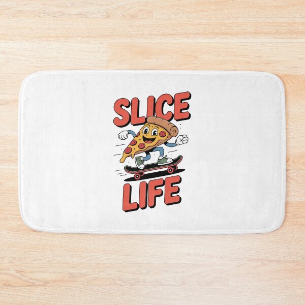 Artikelvorschau, Slice Life Lustiger Pizza-Skateboard-Cartoon-Aufkleber entworfen und verkauft von Enea Kelo.