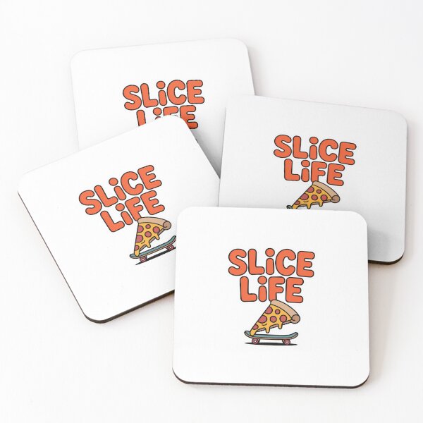 Item preview, Slice Life Funny Pizza Skateboard Cartoon Sticker designed and sold by Enea Kelo.