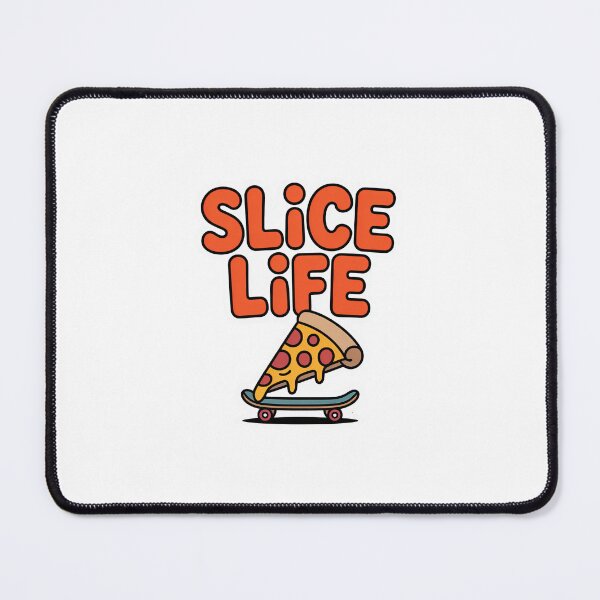 Item preview, Slice Life Funny Pizza Skateboard Cartoon Sticker designed and sold by Enea Kelo.
