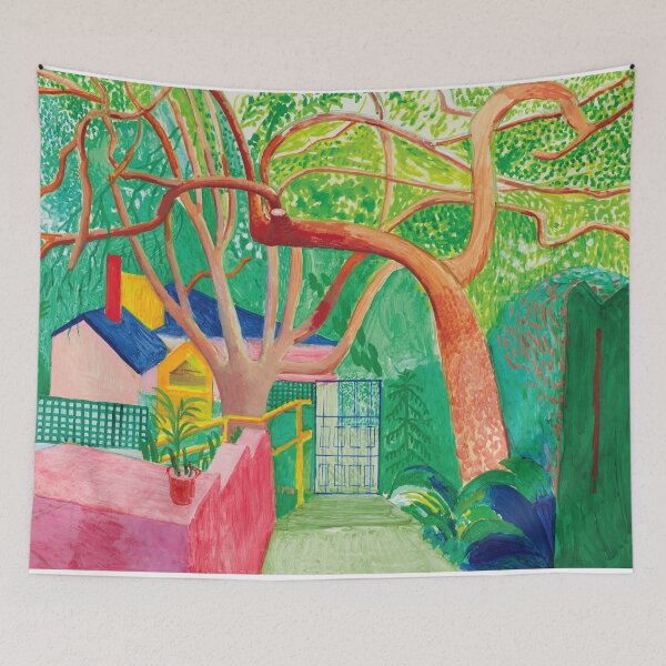 Item preview, David Hockney - David Hockney - David Hockney (125) - Vibrant California Pool – Pop Art Print Inspired by David Hockney designed and sold by KirstenShShop.