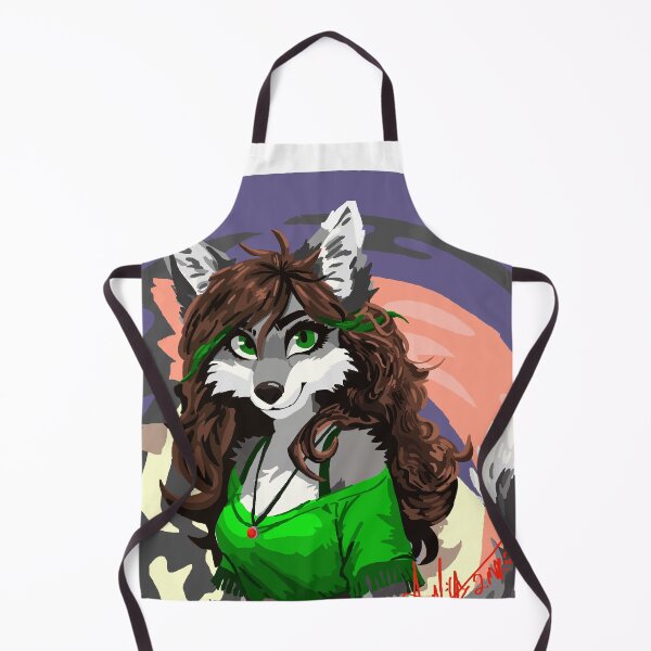 Item preview, Grey Wolf in Green 2026 designed and sold by KlakkDrawsStuff.