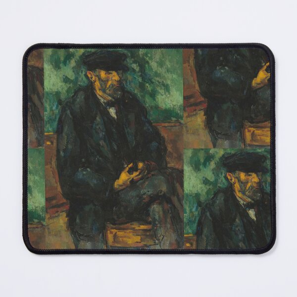 Item preview, The Gardener Vallier by Paul Cézanne: Moody Post Impressionist Portrait Poster designed and sold by artofuniverse.