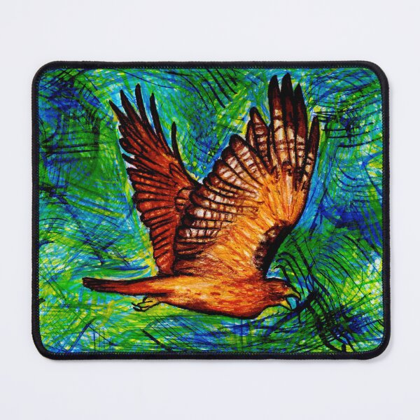 Item preview, Whimsical Nature Illustration: Red Tailed Hawk designed and sold by LucilleErebus.