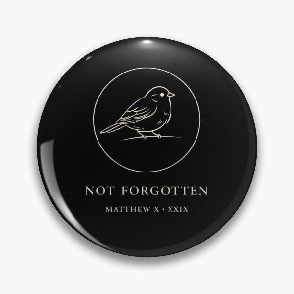 Item preview, Not Forgotten Matthew 10:29 – Christian Comfort Scripture Design designed and sold by astersgraphics.