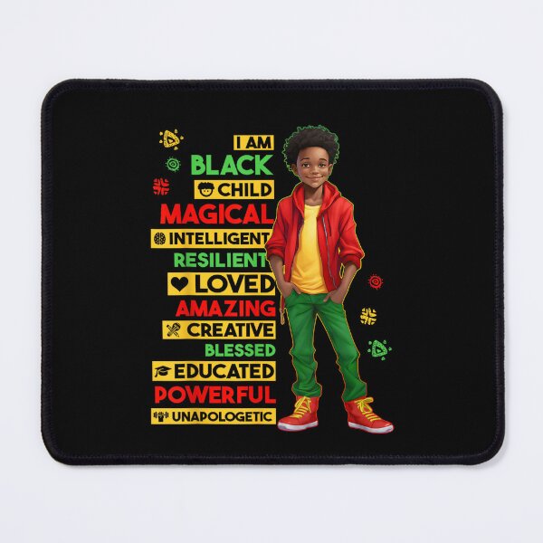Item preview, I Am Black Child Magical Powerful Intelligent Educated Resilient Boy Portrait designed and sold by Chaya Reid.
