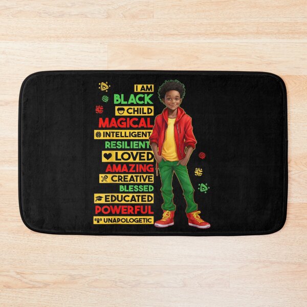 Item preview, I Am Black Child Magical Powerful Intelligent Educated Resilient Boy Portrait designed and sold by Chaya Reid.