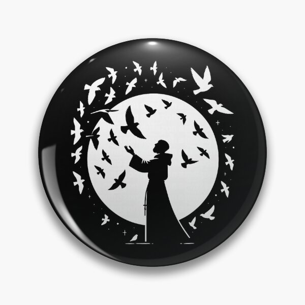 Item preview, St Francis of Assisi Patron Saint of Animals Birds Catholic designed and sold by eloisestewart.
