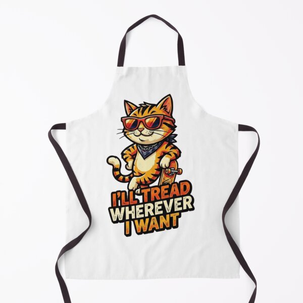 Item preview, Cool Skater Cat – “I’ll Tread Wherever I Want” Funny Rebel Kitty Design designed and sold by Shopex10.
