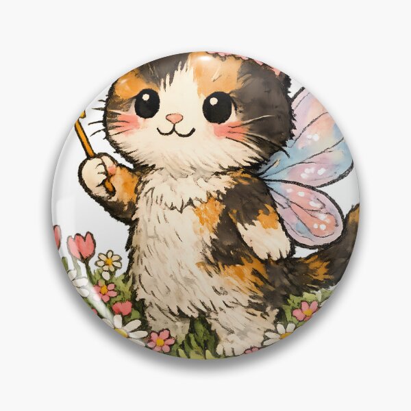 Item preview, "She was a Fairy" Calico Cat designed and sold by SpacedOutRITZ.