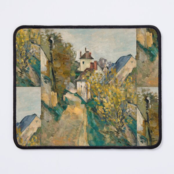 Item preview, The House of Dr Gachet in Auvers Sur Oise by Paul Cézanne: Post Impressionist Village Print designed and sold by artofuniverse.