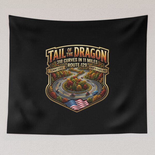 Item preview, Tail of the Dragon Extreme Curves Road Artwork designed and sold by enzoade.