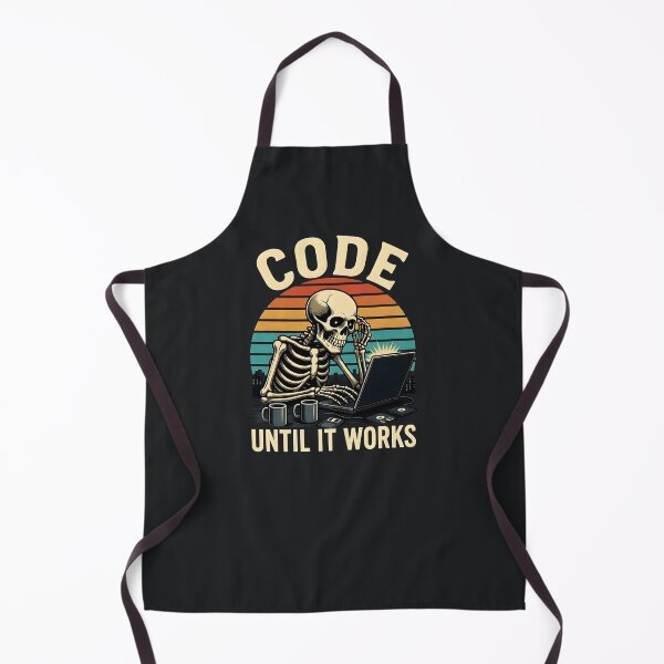 Item preview, Coding Skeleton Humor – Retro Programmer Motivation designed and sold by Taans-Creation.