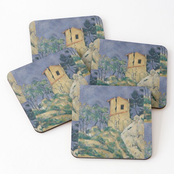 Item preview, The House With the Cracked Walls by Paul Cézanne: Post Impressionist Poster designed and sold by artofuniverse.