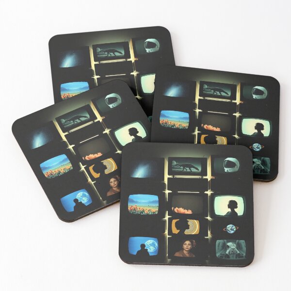 Item preview, Retro TV Wall Dinosaurs Astronauts Space Sci-Fi Art designed and sold by Cine8.