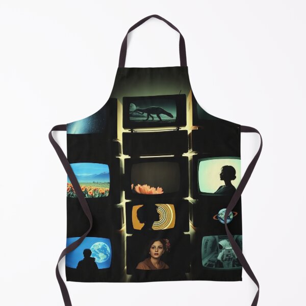 Item preview, Retro TV Wall Dinosaurs Astronauts Space Sci-Fi Art designed and sold by Cine8.