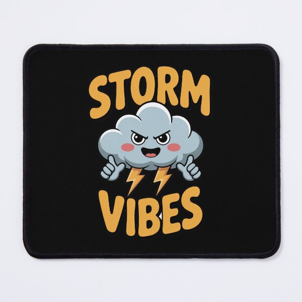 Item preview, Storm Vibes Cute Thunder Cloud Cartoon Sticker designed and sold by Enea Kelo.
