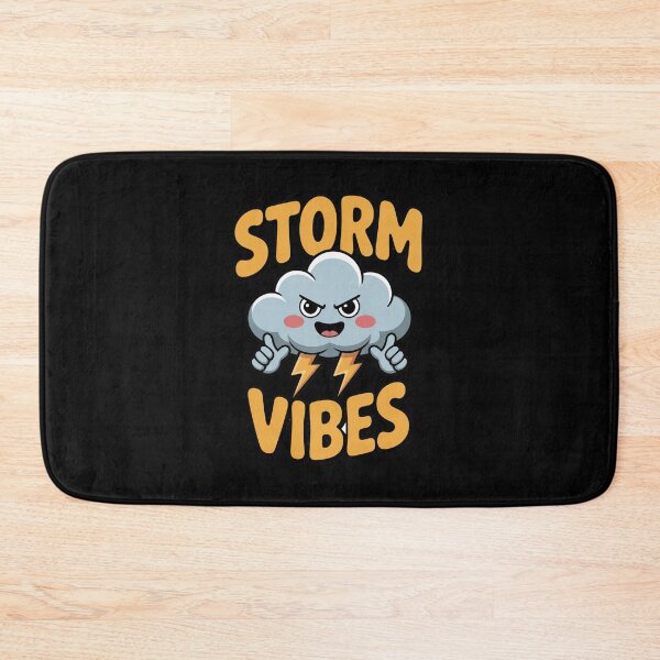 Item preview, Storm Vibes Cute Thunder Cloud Cartoon Sticker designed and sold by Enea Kelo.