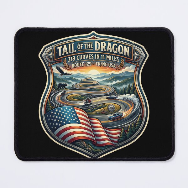 Item preview, Tail of the Dragon Motorcycle Road Adventure Artwork designed and sold by enzoade.