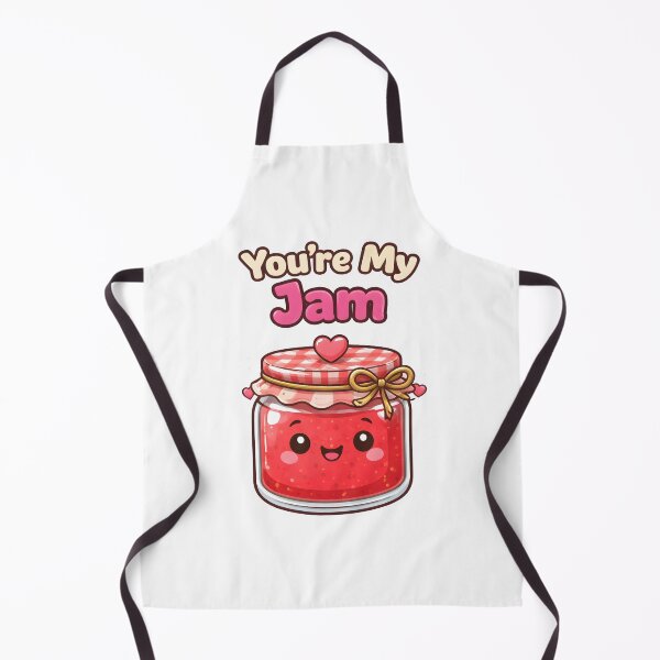 Item preview, You're My Jam Cute Kawaii Strawberry Jar Design. designed and sold by The-T-In-Retro.