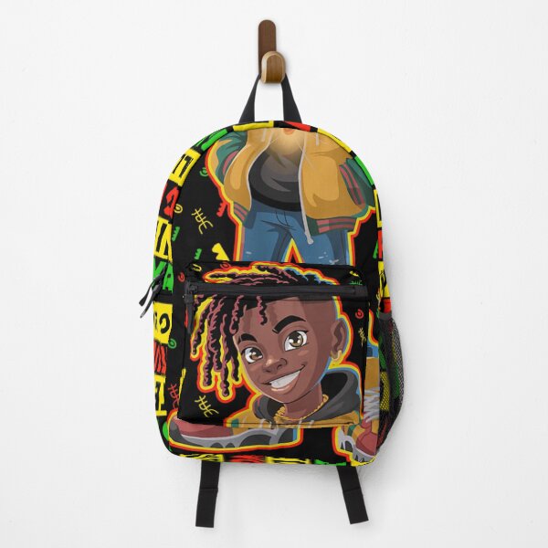 Item preview, I Am Black Child Magical Anime Boy Streetwear African Map Affirmations designed and sold by Daisy Grimes.