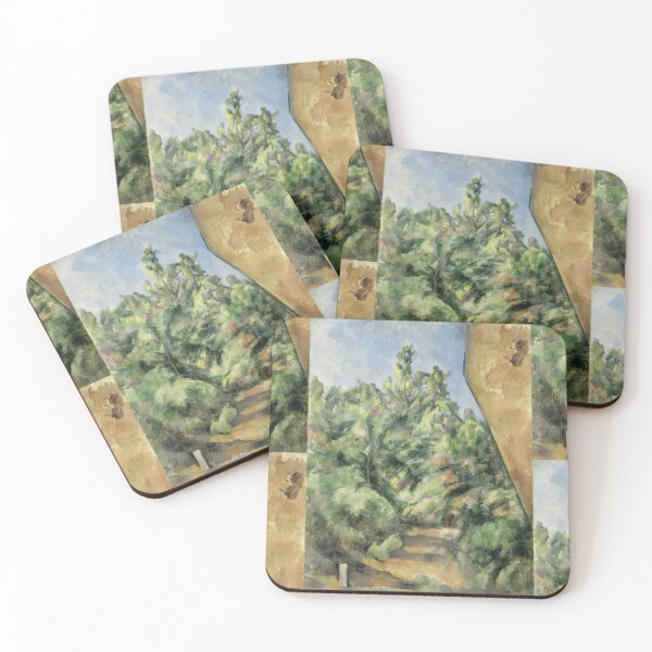 Item preview, The Red Rock by Paul Cézanne: Post Impressionist Landscape Poster designed and sold by artofuniverse.