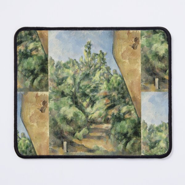 Item preview, The Red Rock by Paul Cézanne: Post Impressionist Landscape Poster designed and sold by artofuniverse.