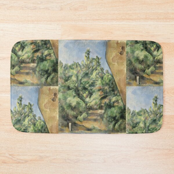 Item preview, The Red Rock by Paul Cézanne: Post Impressionist Landscape Poster designed and sold by artofuniverse.
