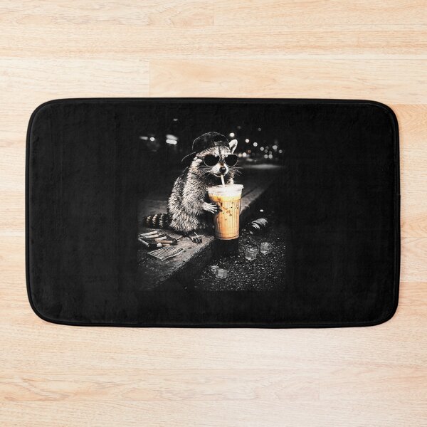 Item preview, Funny Raccoon Drinking Iced Coffee Lover Humor designed and sold by Boutkimaewab.