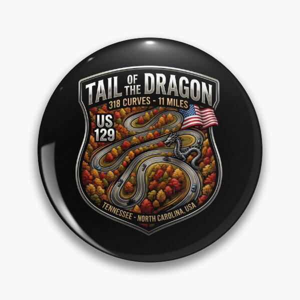 Item preview, Tail of the Dragon America Iconic Riding Road Design designed and sold by enzoade.
