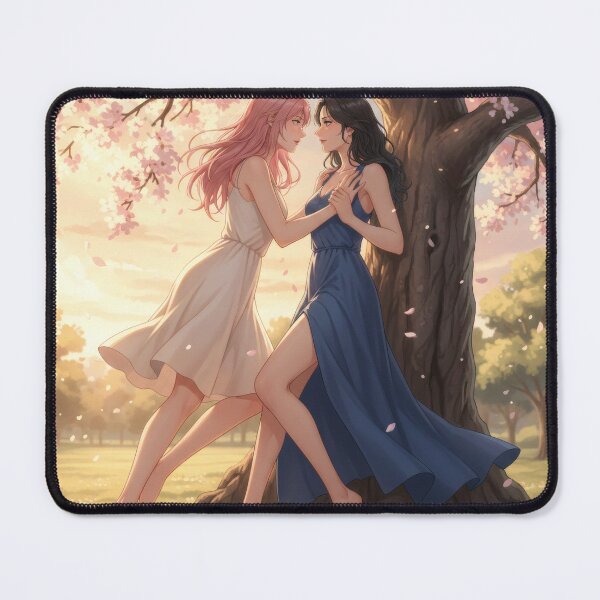 Item preview, Two majestic YURI girls in a romantic spring party designed and sold by GerwantSHOP.