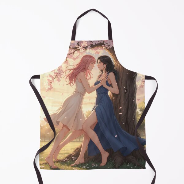 Item preview, Two majestic YURI girls in a romantic spring party designed and sold by GerwantSHOP.